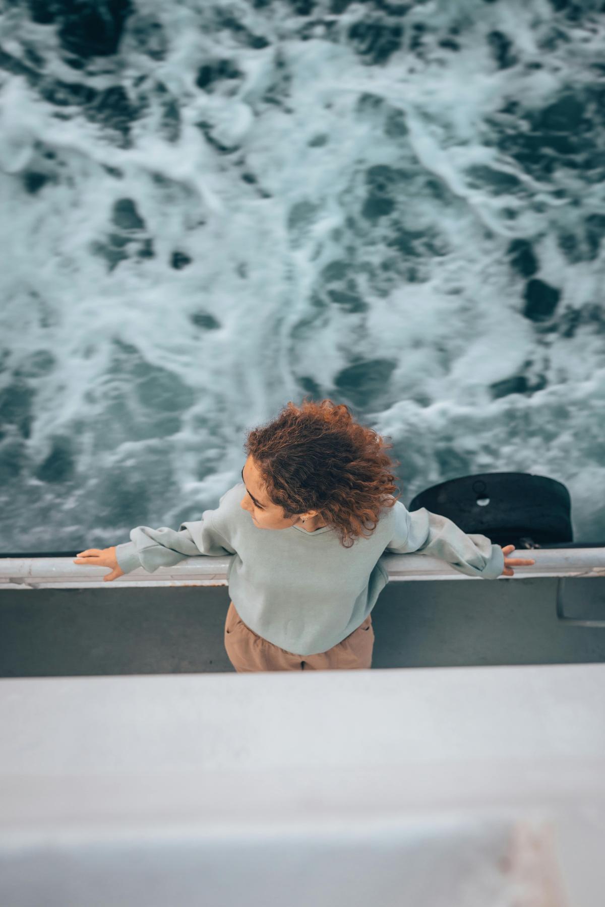 Person looking at ocean